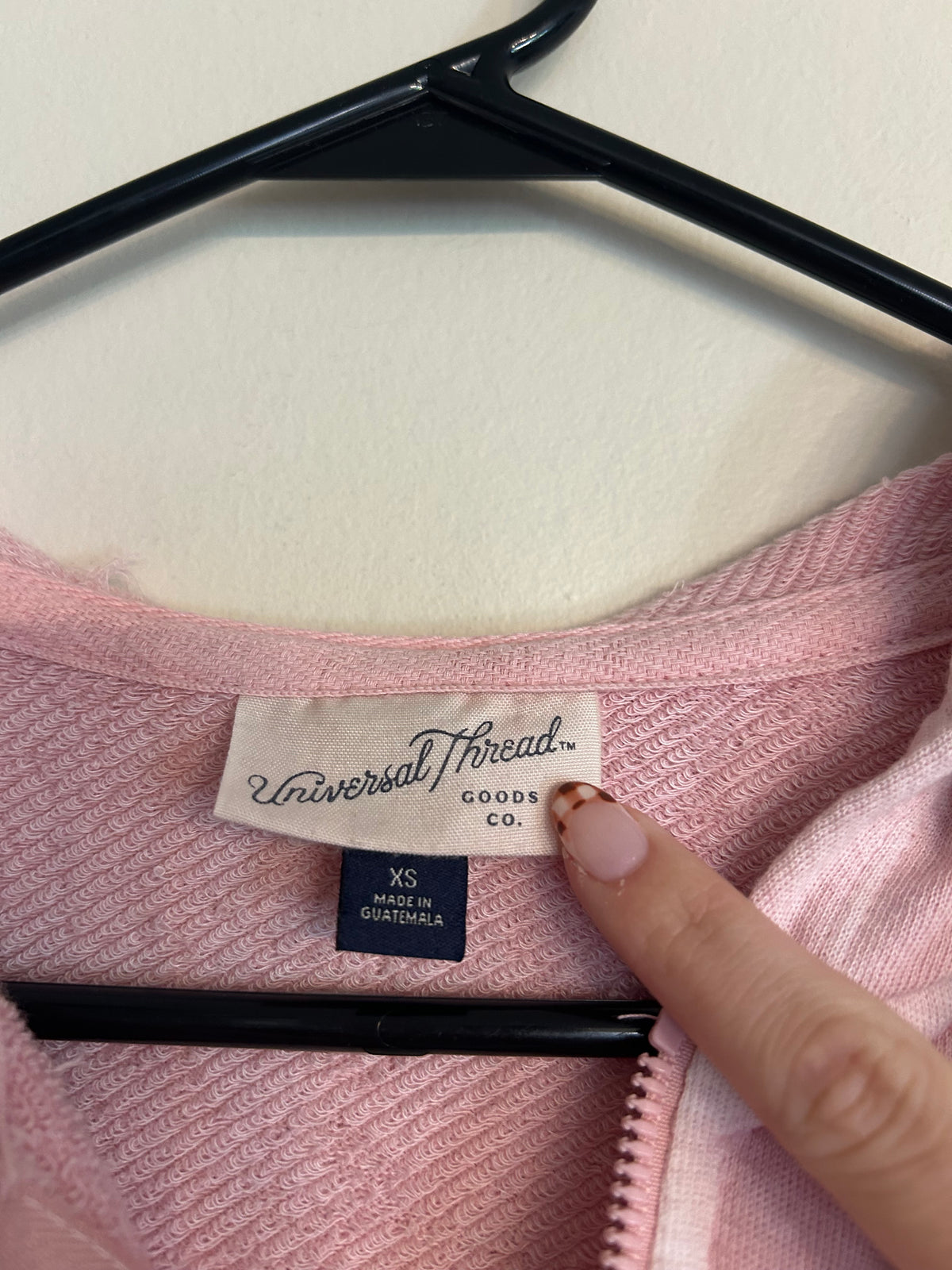 Universal Thread Light Pink Zip Up Jacket XS
