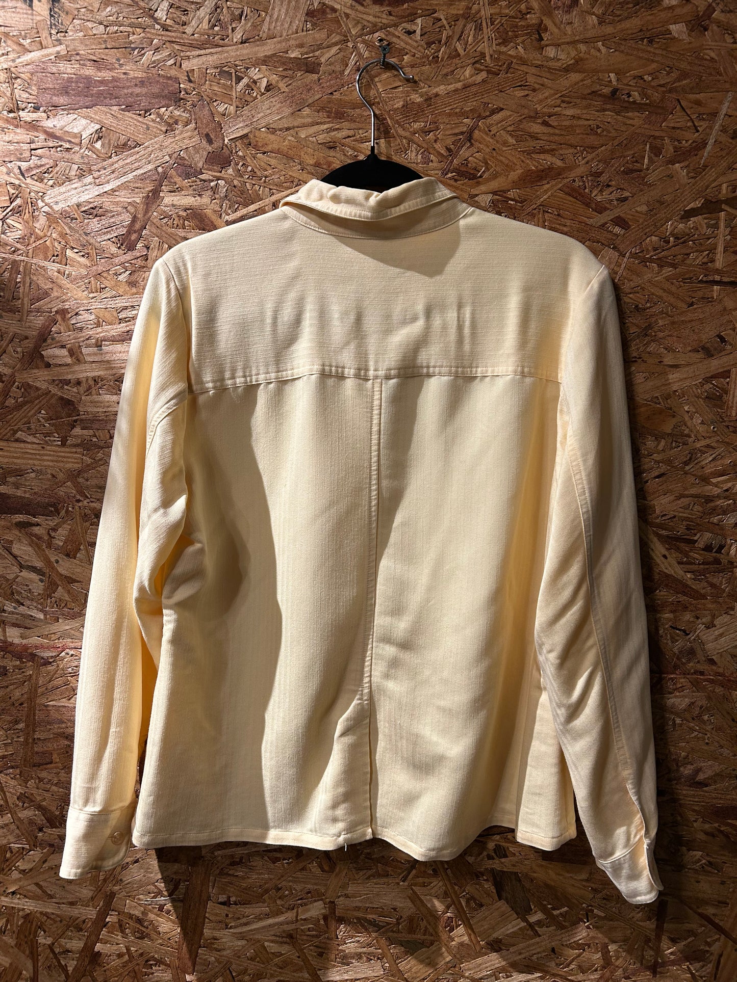 Christopher & Banks Butter Yellow Button Up M