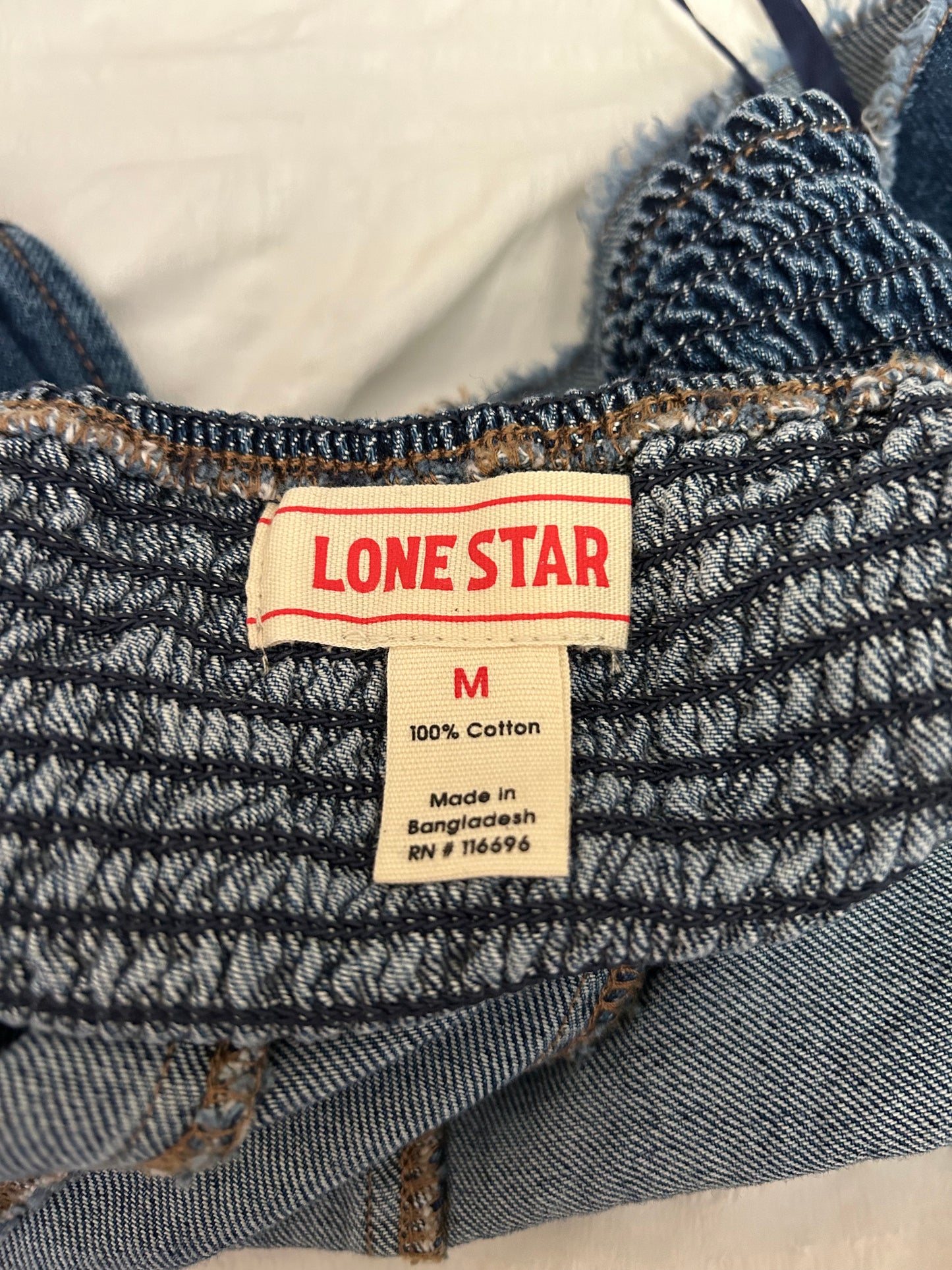 Lone Star Denim Crop Tank M