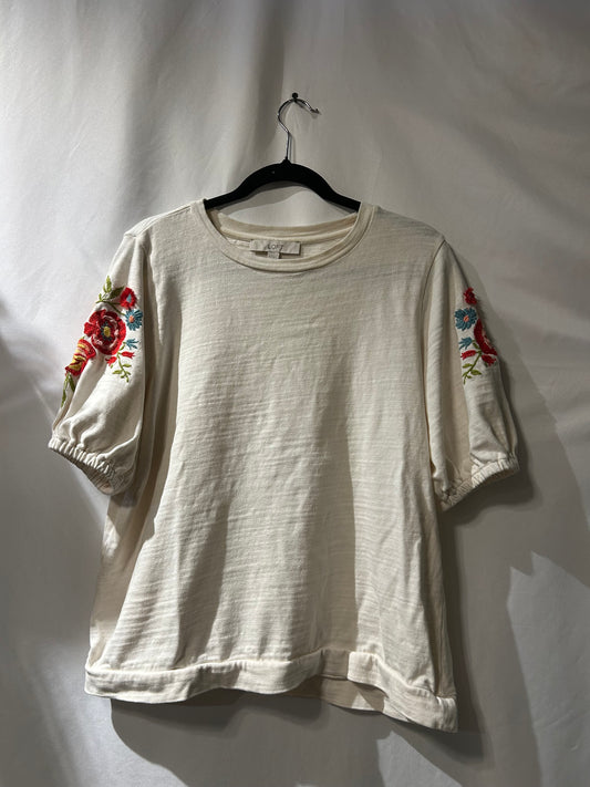 Loft Floral T-Shirt M