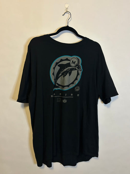 Miami Dolphins Black T-Shirt 2XL