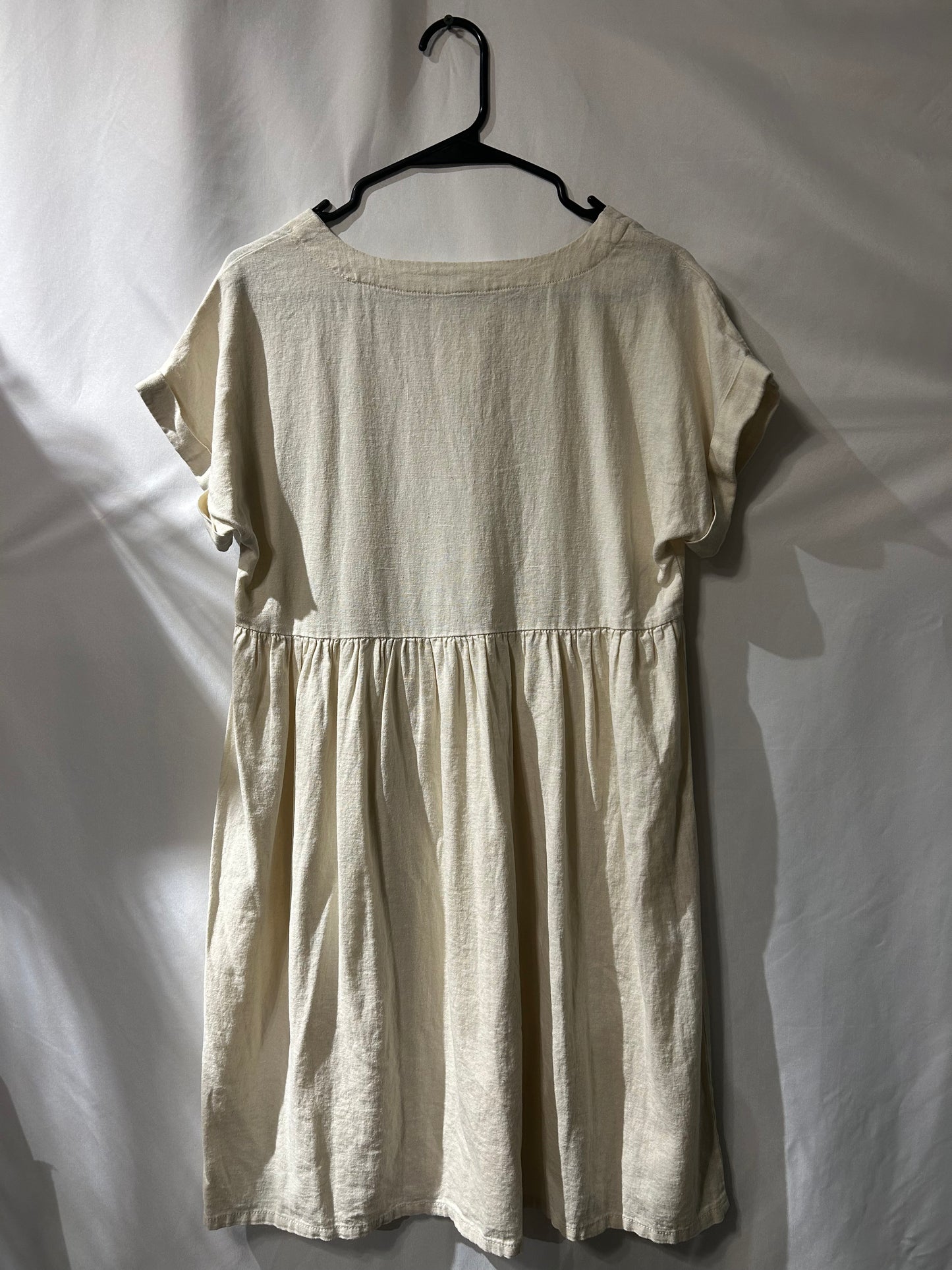Dip Yellow Linen Dres XS