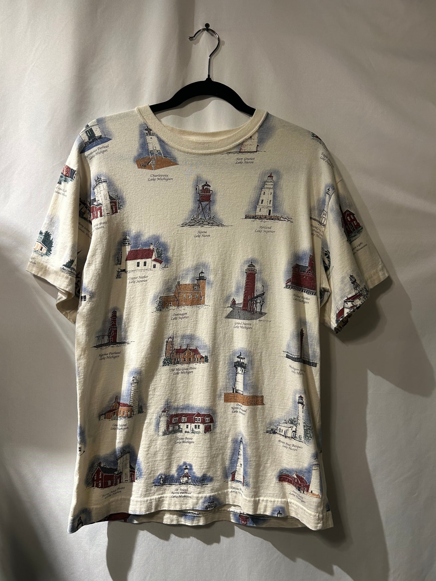 Vintage Art Unlimited Lighthouse T-Shirt M