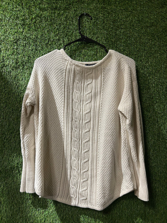 Chaps Cream Sweater L