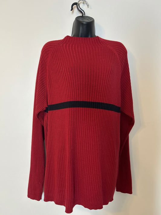 City Streets Red Sweater L