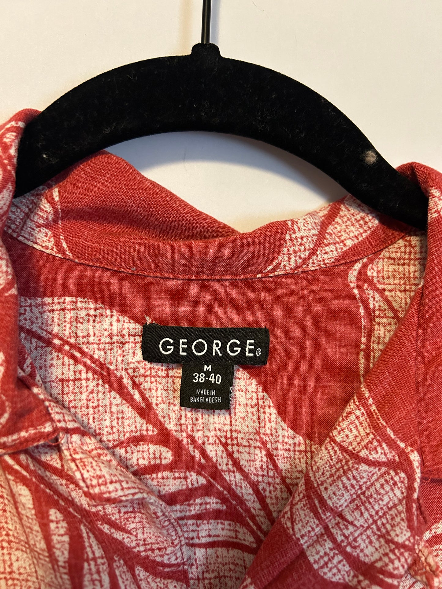 George Red Hawaii Button Up