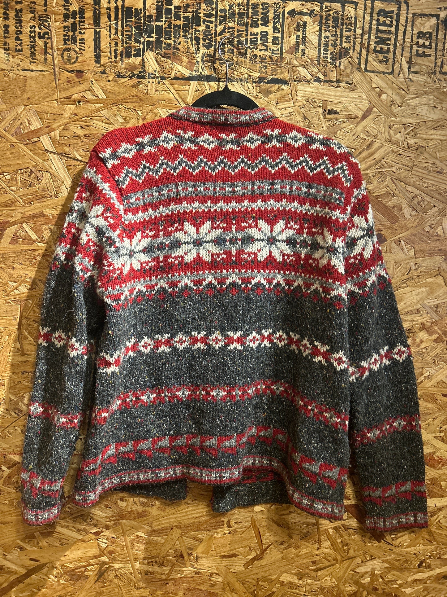 Croft & Barrow Red Snowflake Sweater M