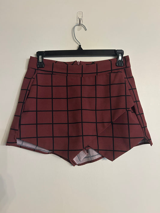 Mine Red and Black Skort S