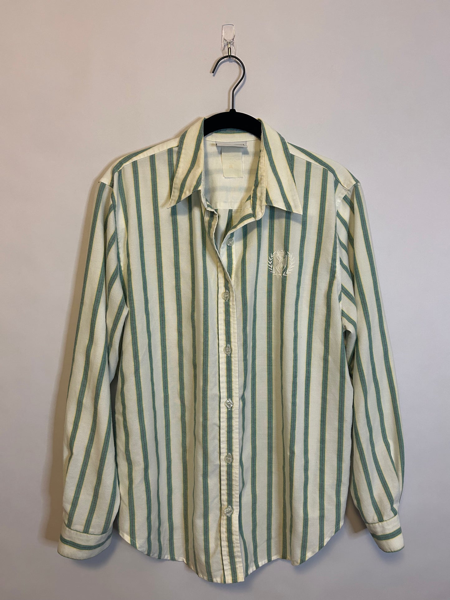 Jantzen Classics Green & White Button Up S