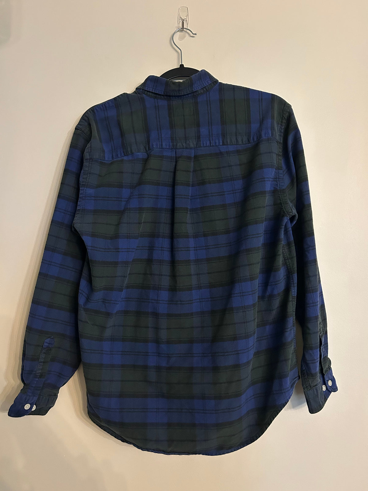 Lands’ End Blue & Green Flannel M