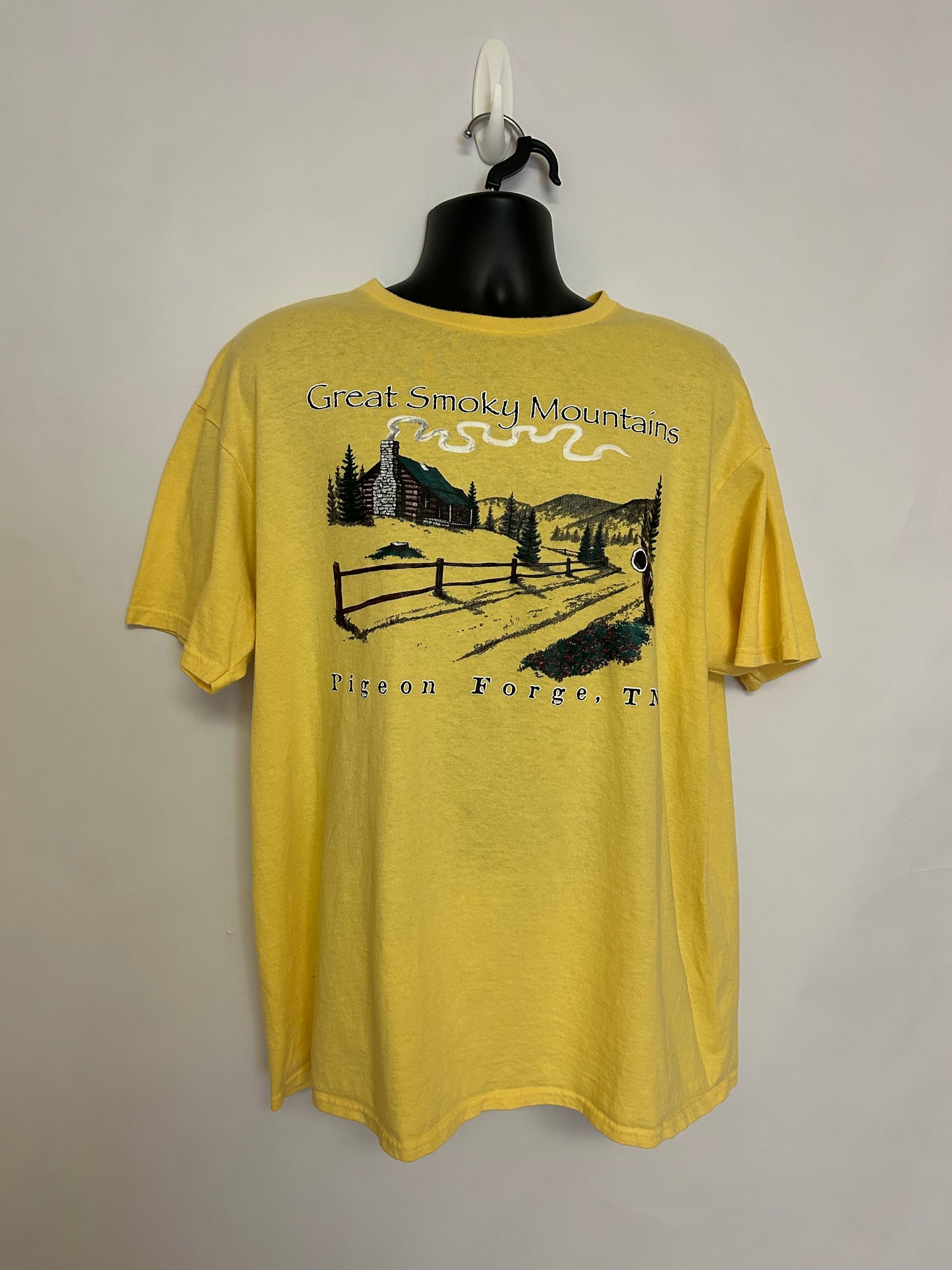 Great Smoky Mountains Yellow T-Shirt XL