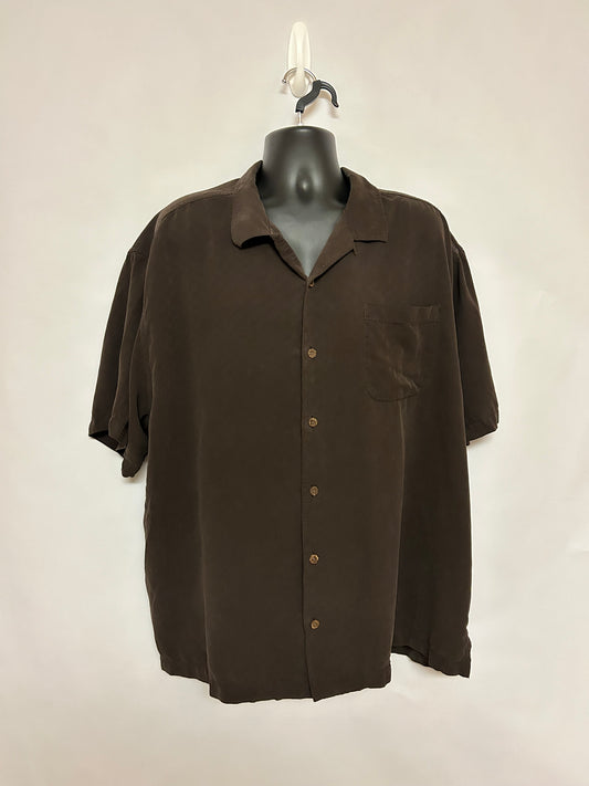 Tommy Bahama Brown Button Up 2XL