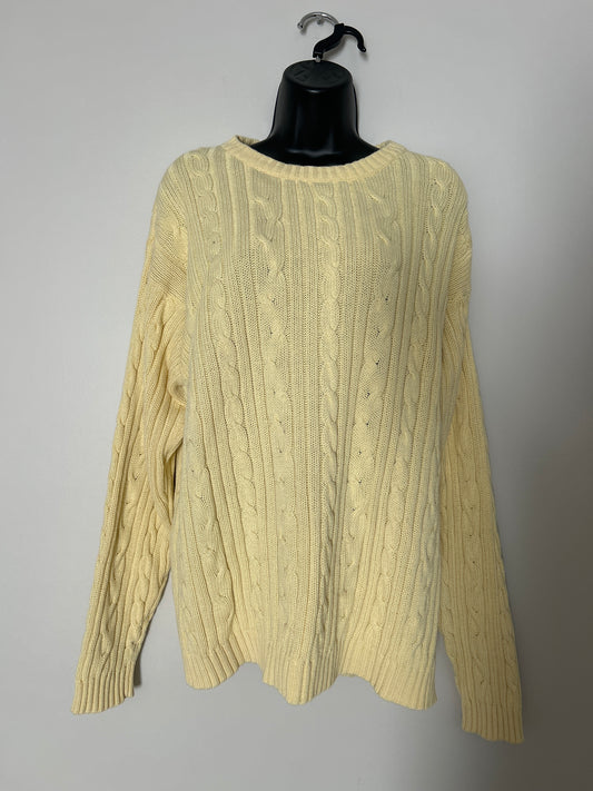 John Ashford Yellow Sweater XL