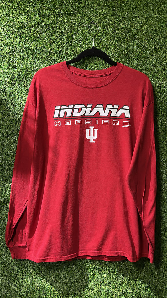 IU Hoosiers Red Long Sleeve Shirt L