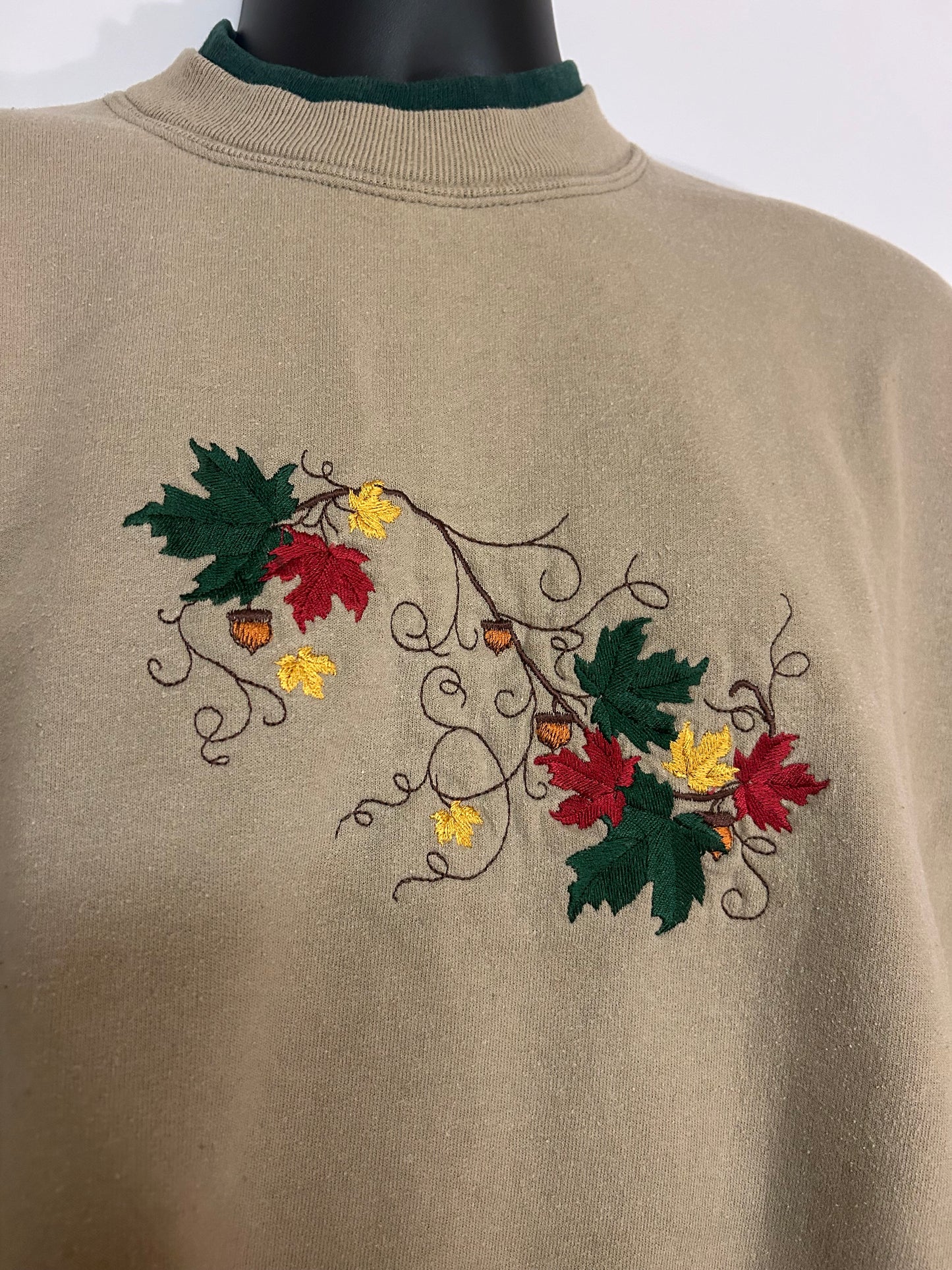 Fall Leaves Sweatshirt L