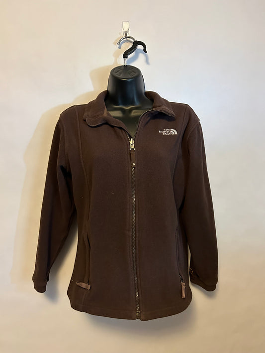 North Face Brown Zip Up L