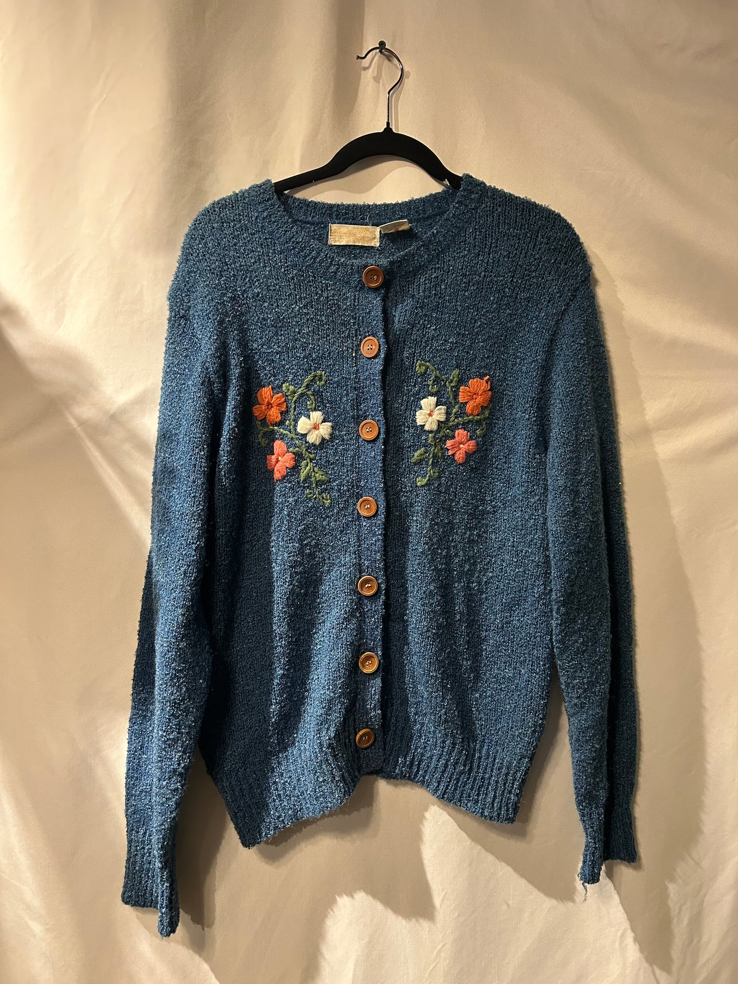 Acrylic Fibre Floral Sweater XL