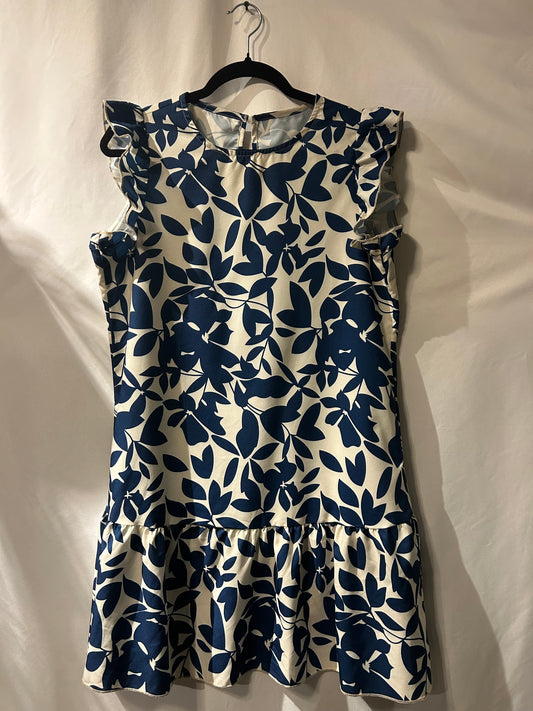 Blue & Cream Dress M