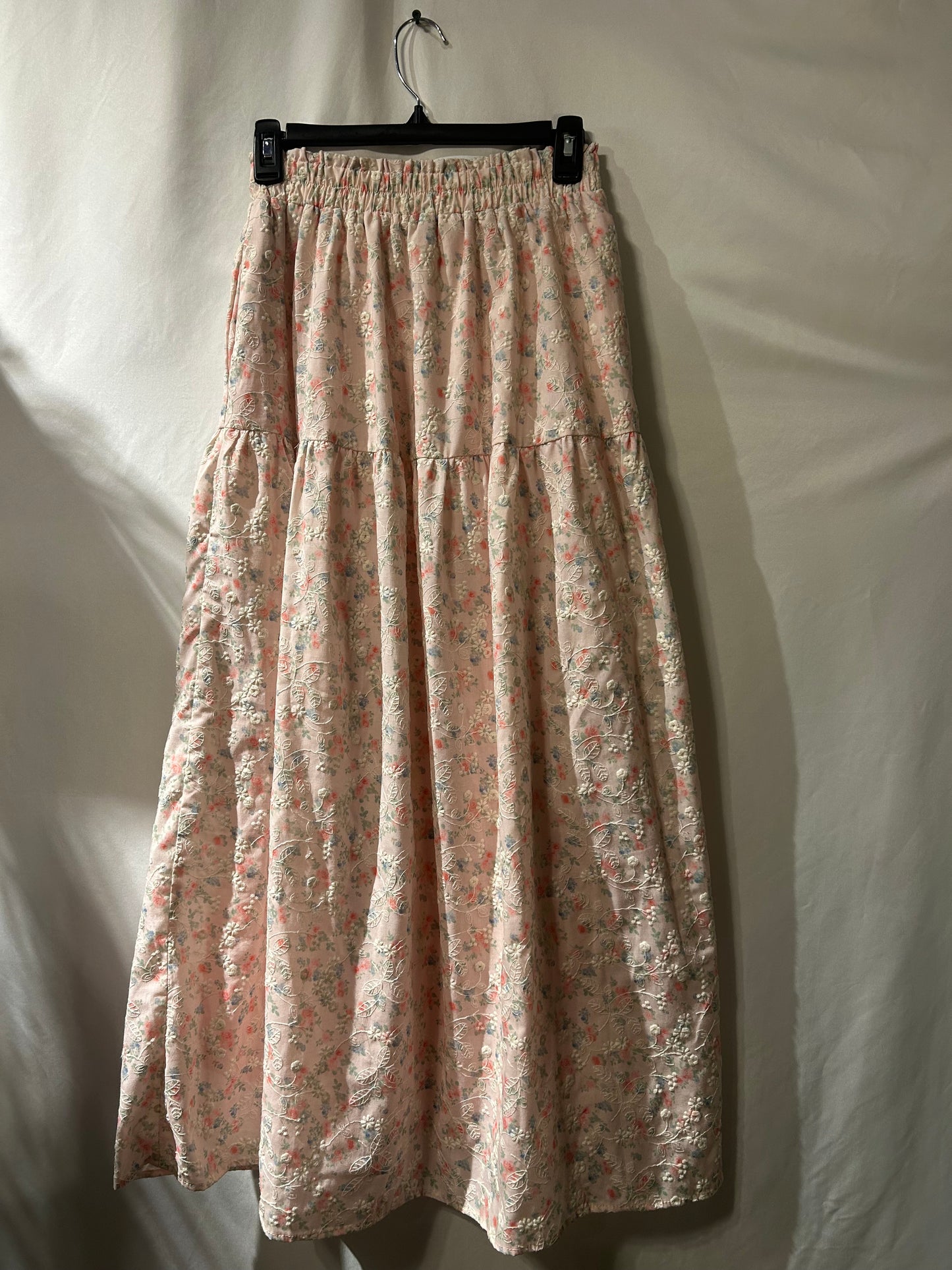 Altar’d State Floral Pink Maxi Skirt M