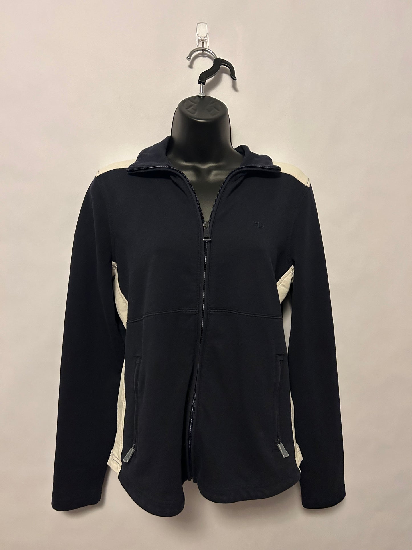 Ralph Lauren Navy & White Zip Up M