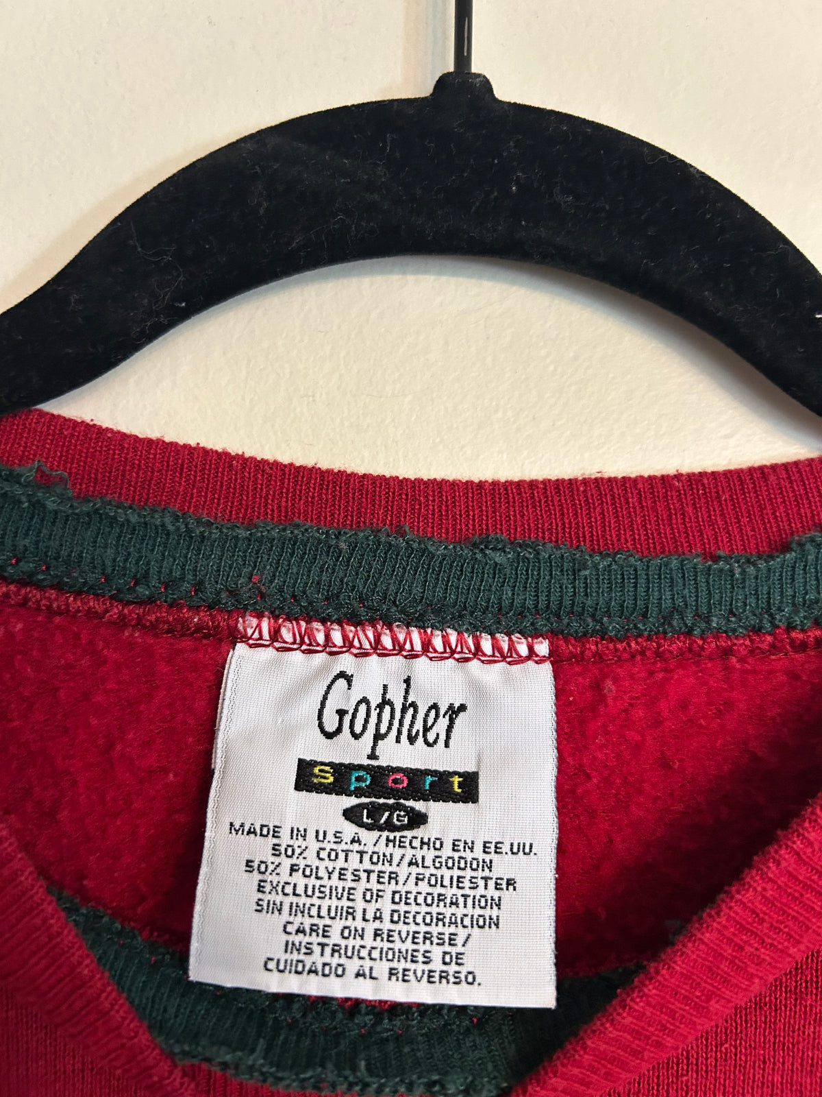 Vintage 90s Gopher Sport Apples Sweatshirt L