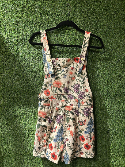 Cider Floral Overalls S