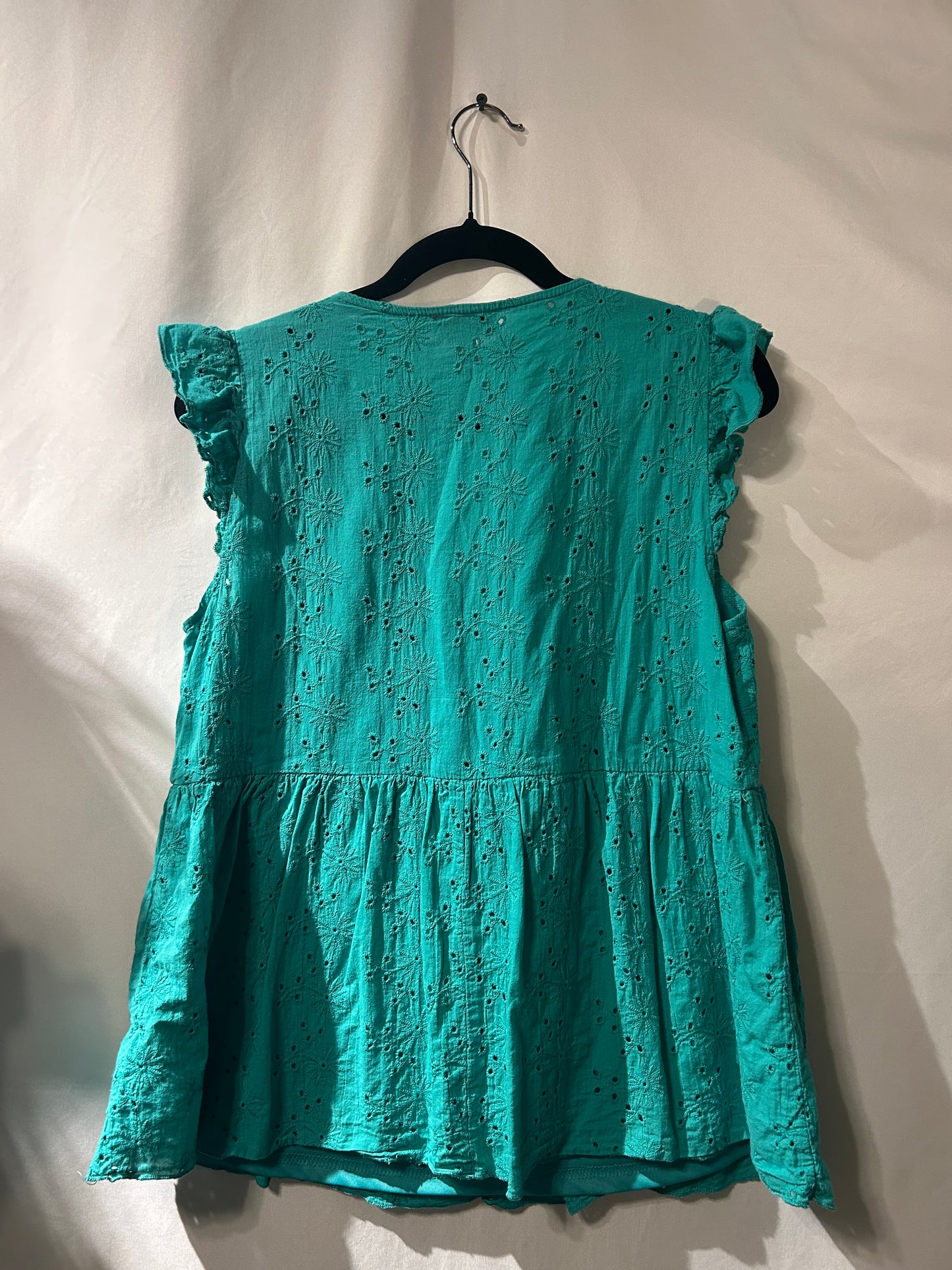 Andrée by Unit Green Eyelet Tank L