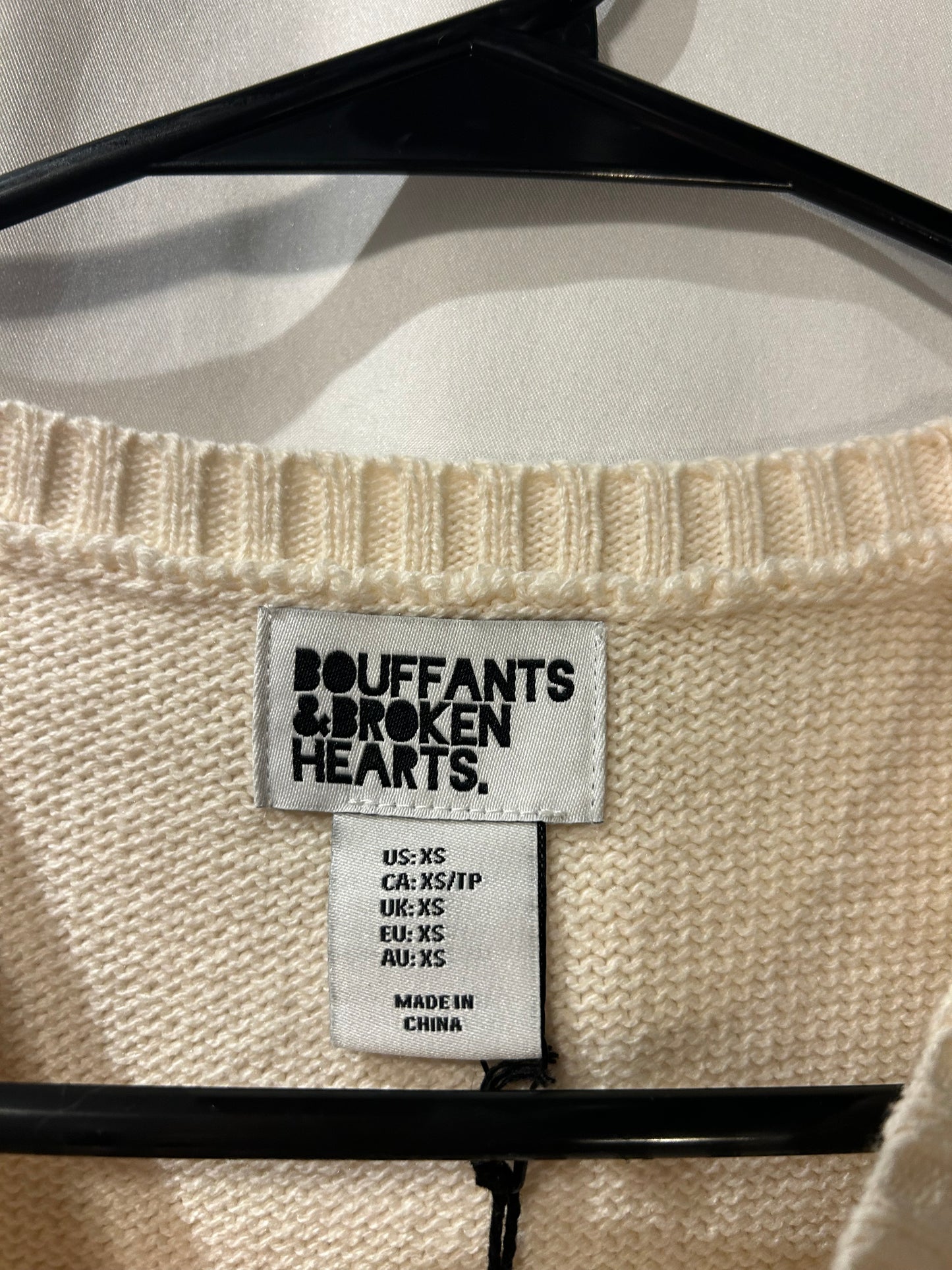 Bouffants & Broken Hearts Strawberry Sweater Tank XS