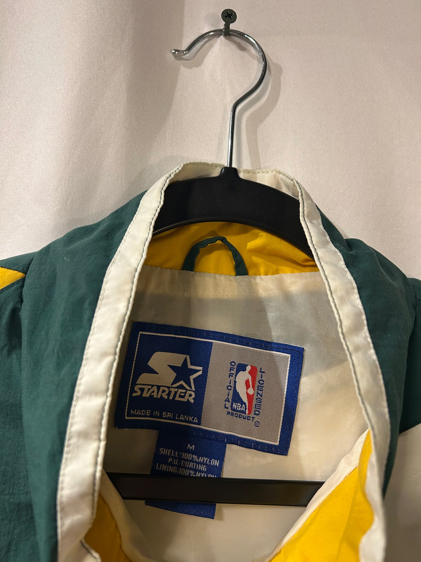 1990s Starter Seattle SuperSonics  NBA Windbreaker Jacket M