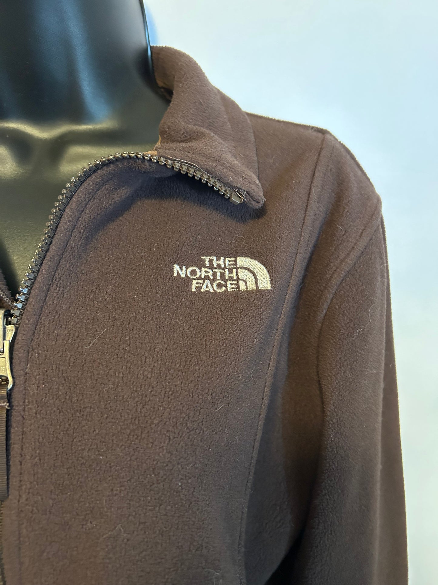 North Face Brown Zip Up L