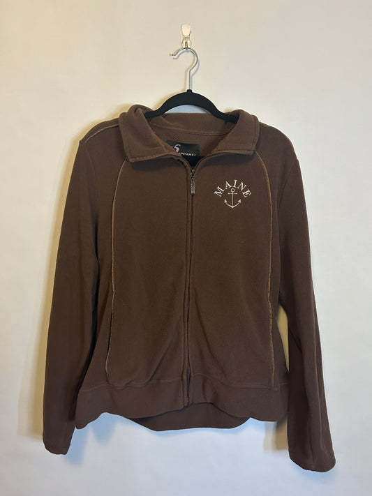 Maine Fleece Zip Up Brown 3XL