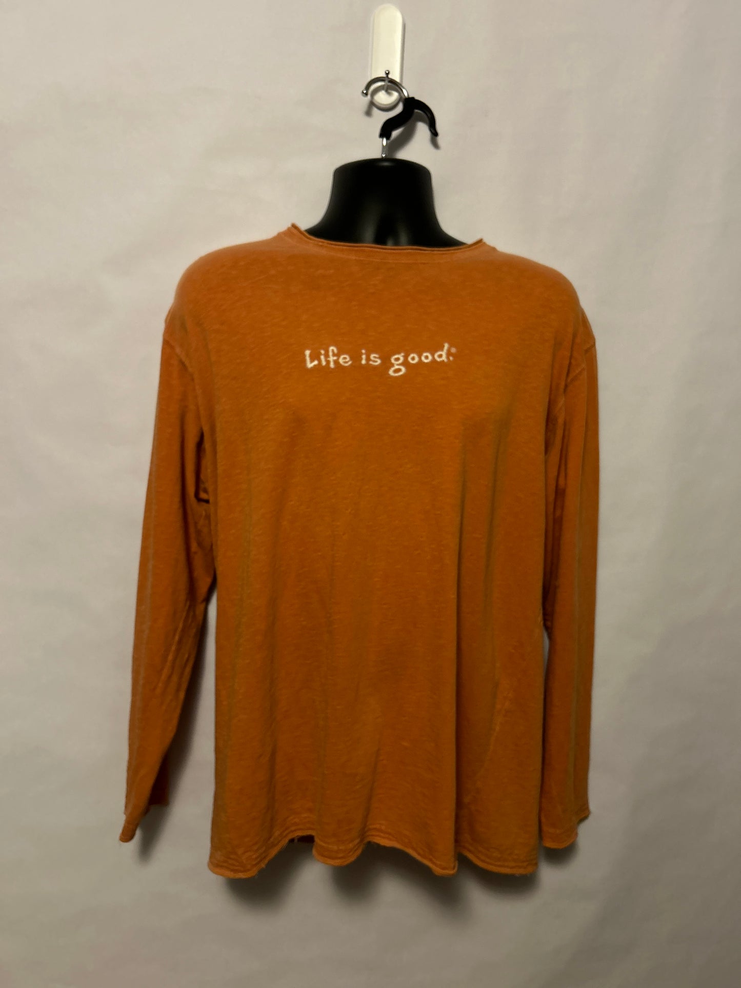 Life is Good Orange Long Sleeve L