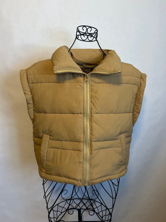 Amazon Khaki Puffer Vest M