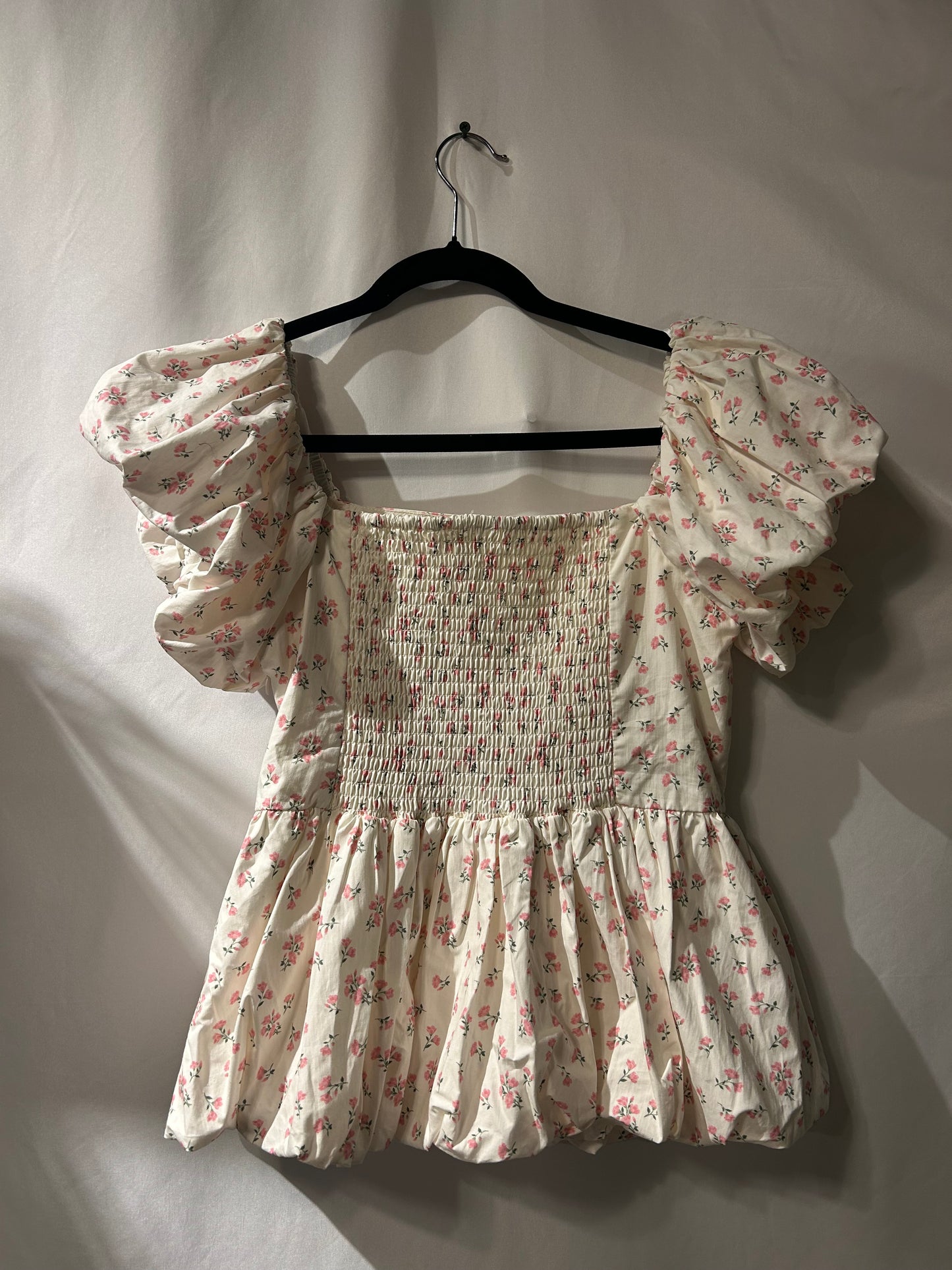 Peach Love Floral Top L
