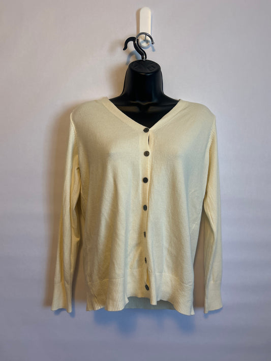 Cream Button Up Sweater M?