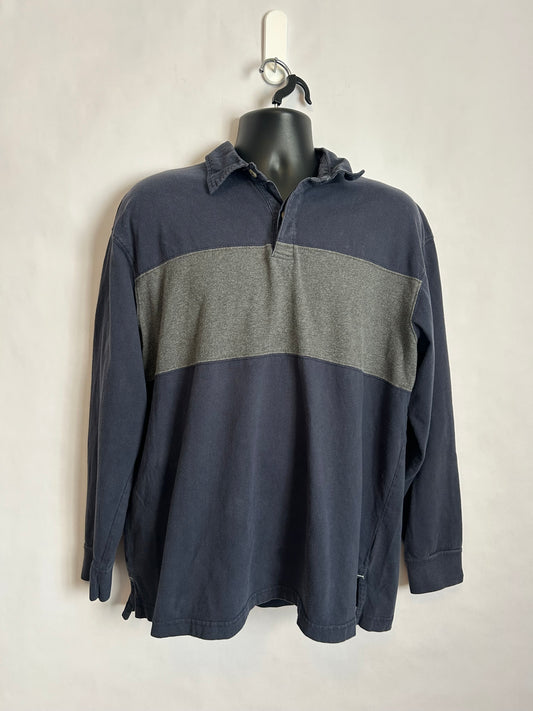 Wrangler Blue and Grey Button Up L