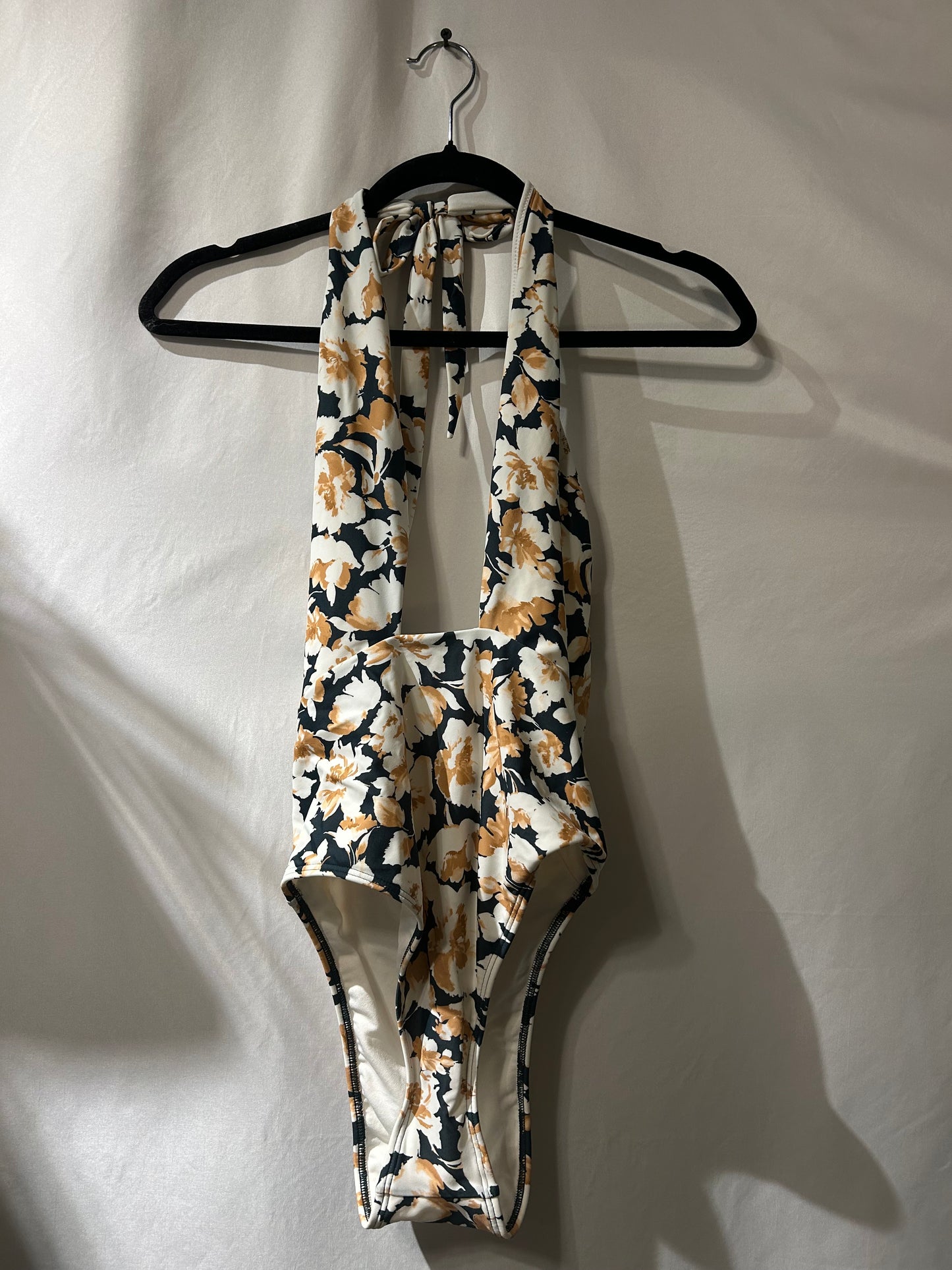 Floral One Piece Swimsuit M