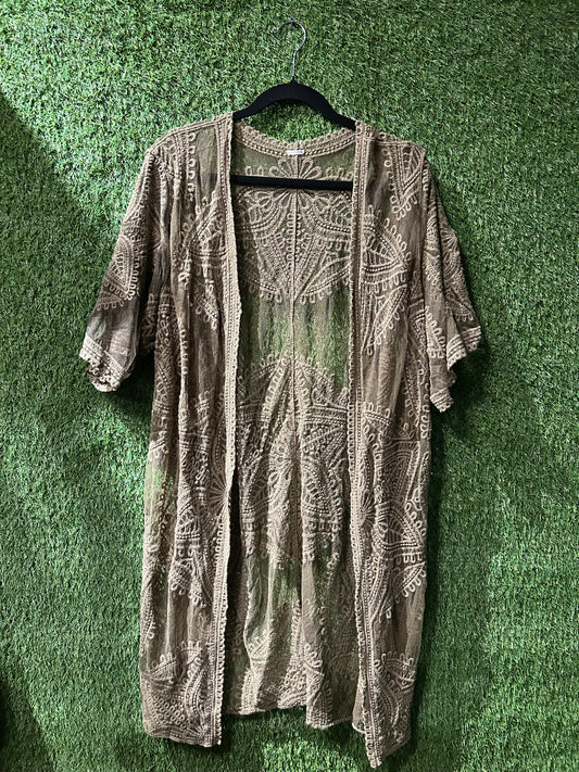 Sage Green Sheer Sweater