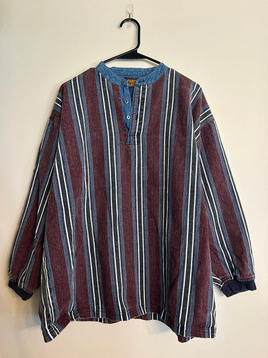 Vintage 90s Faded Glory Henley Shirt L