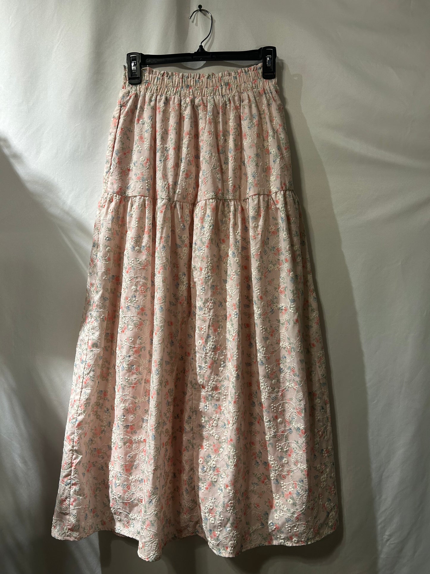 Altar’d State Floral Pink Maxi Skirt M