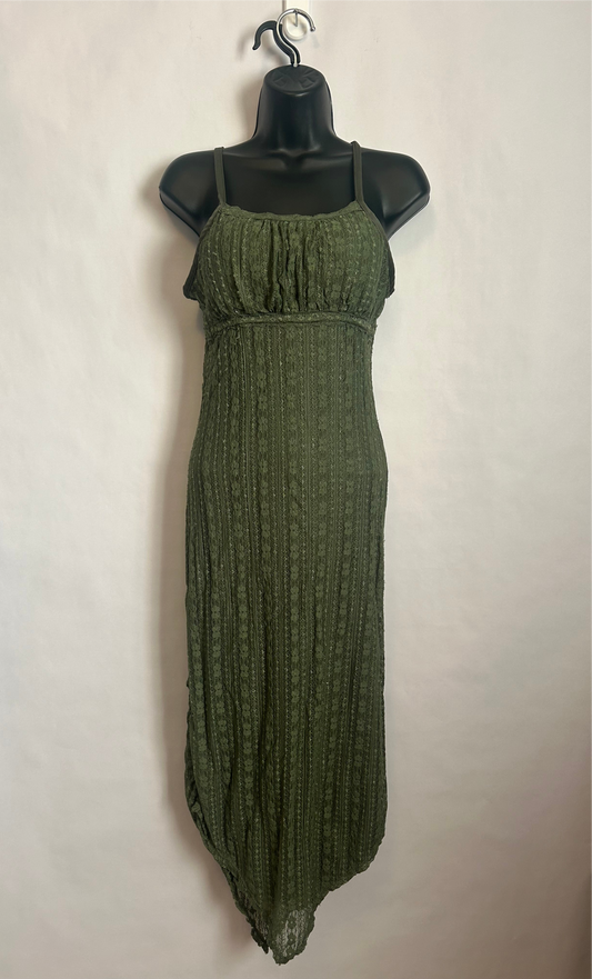 No Boundaries Green Maxi Dress S