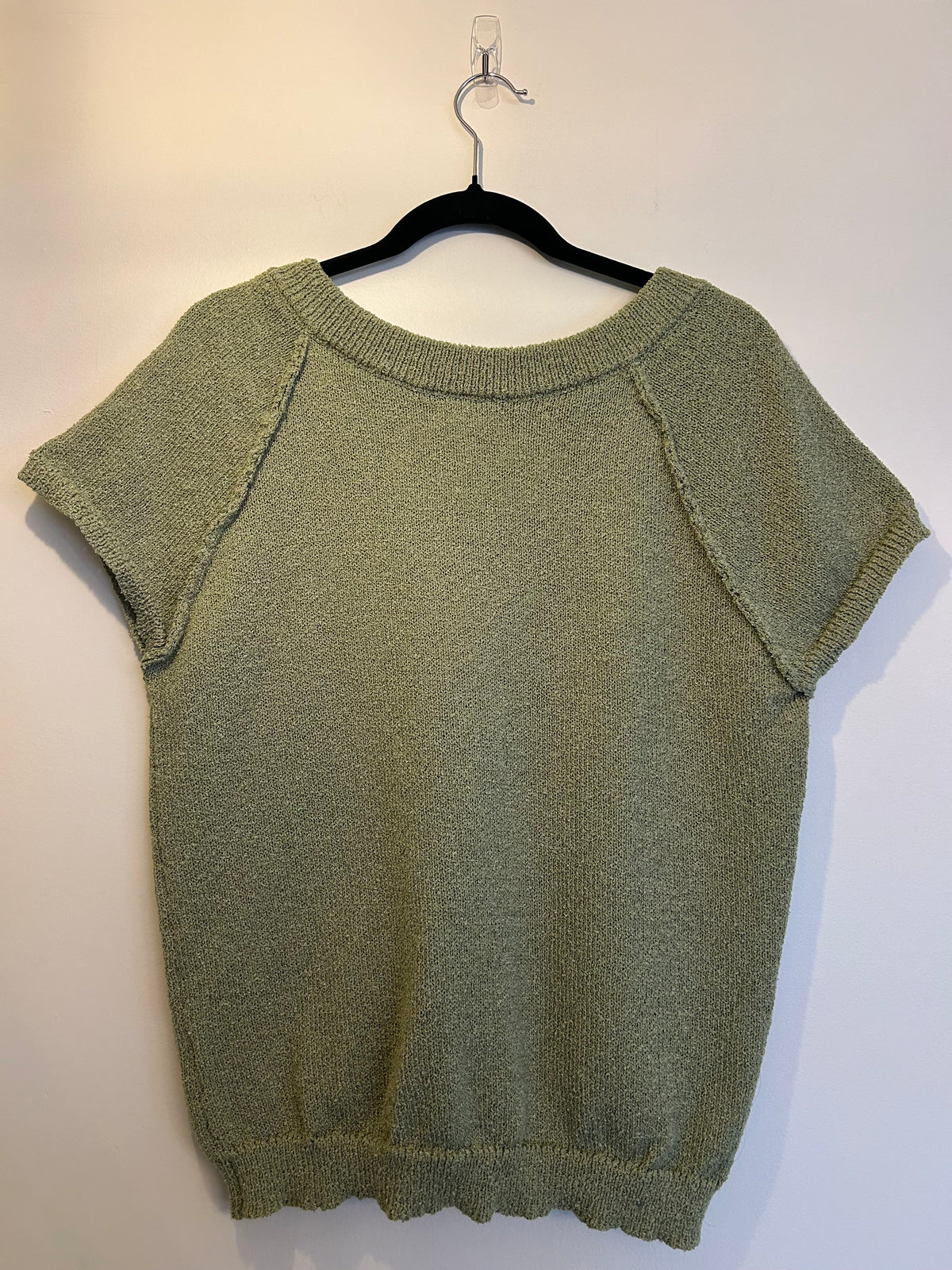 Blu Pepper Sage Green Sweater Shirt L