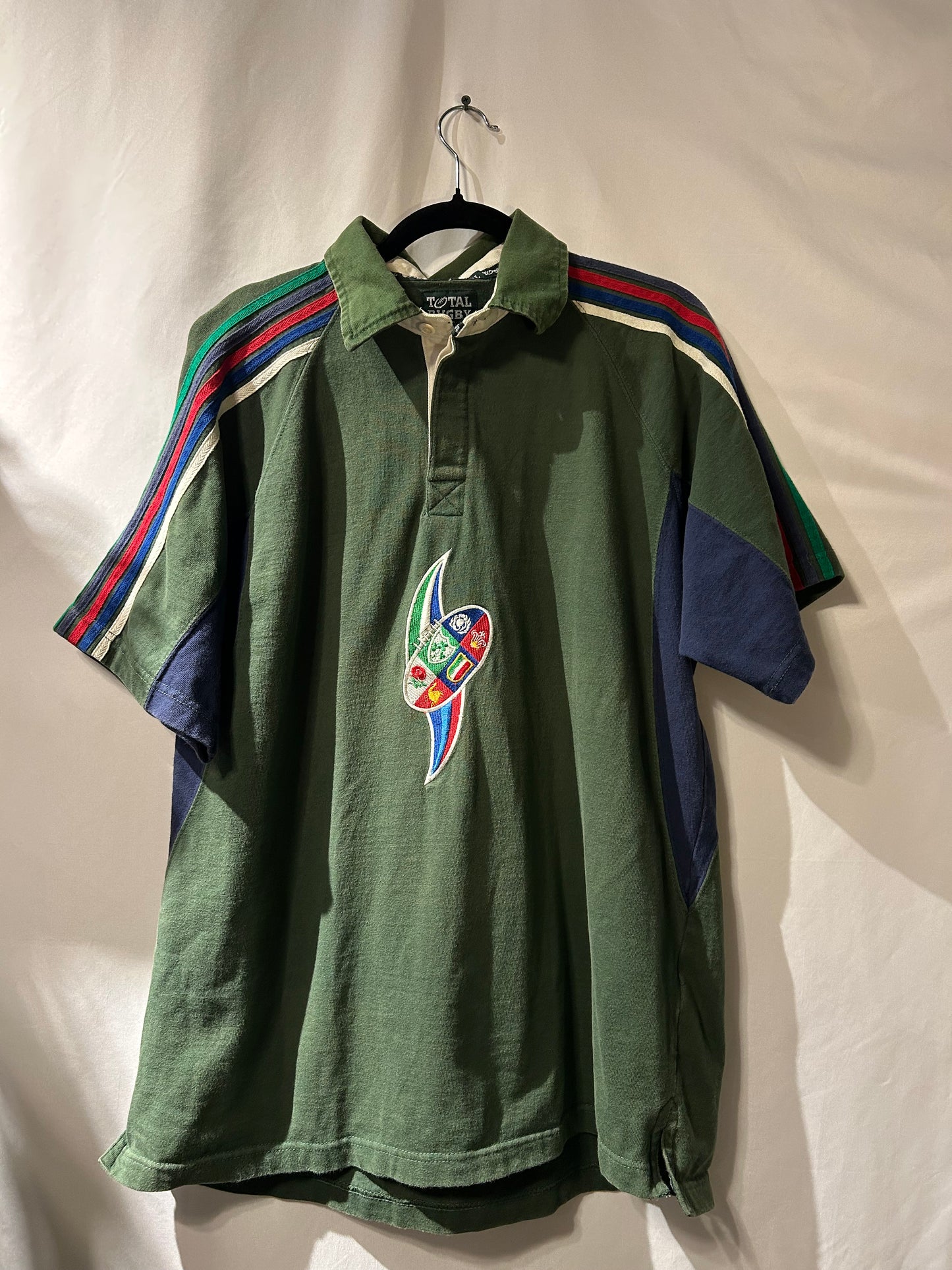 Vintage Total Rugby Six Nations Polo XL