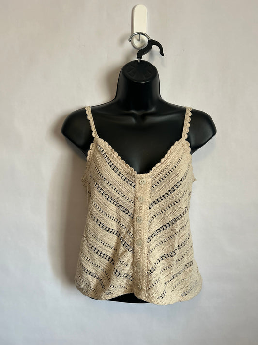Tan Button Tank S