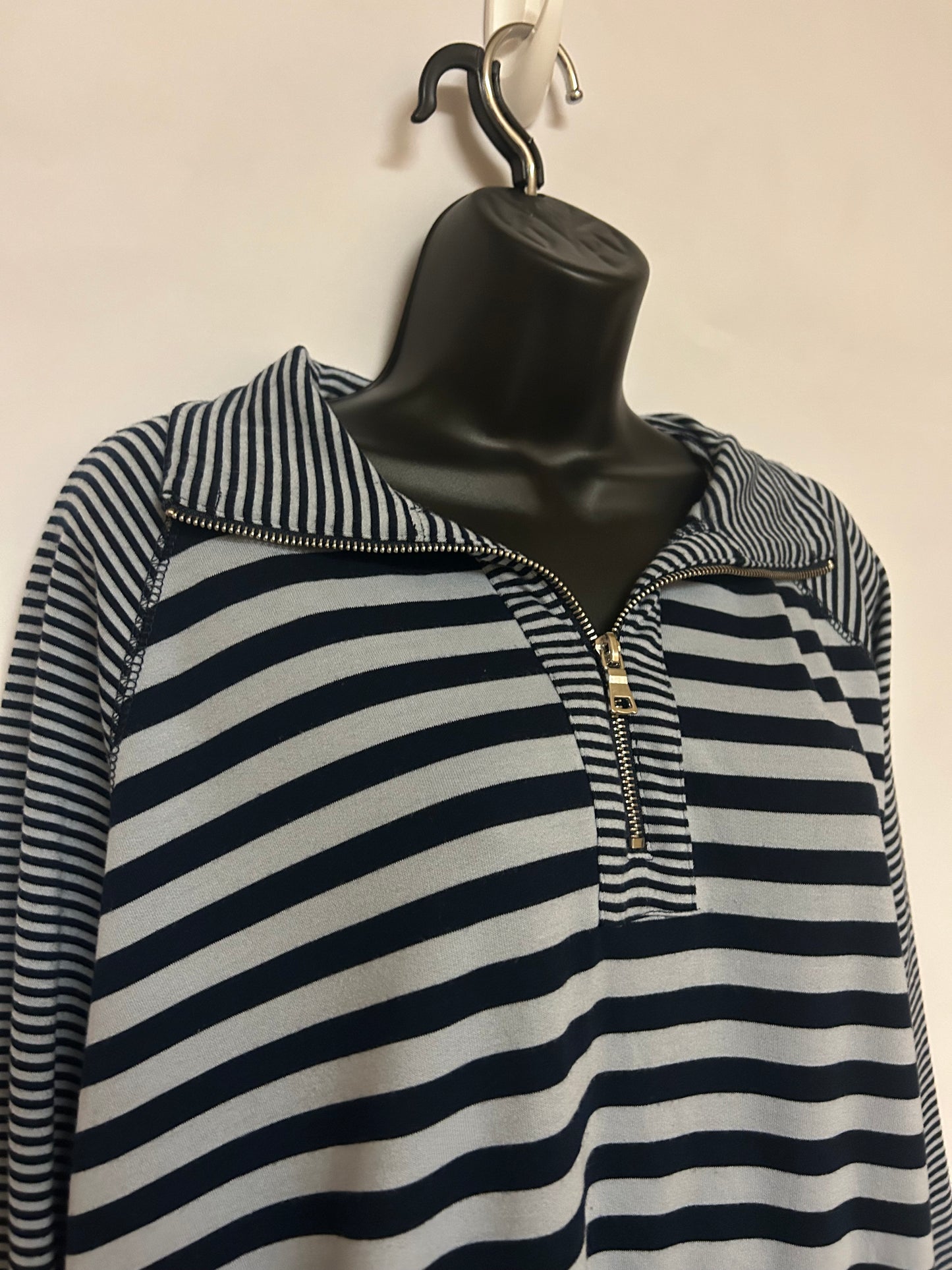 Ruby Rd Striped Zip Up PXL