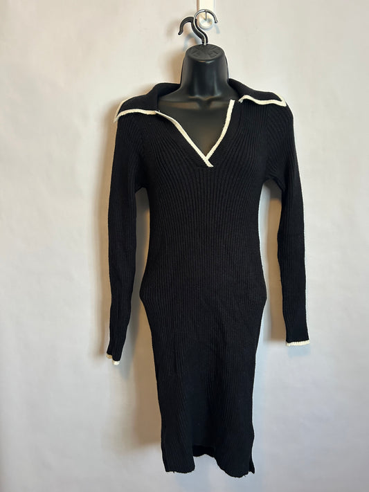 Black & White Sweater Dress S