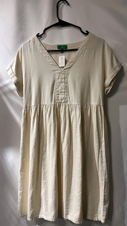 Dip Yellow Linen Dres XS