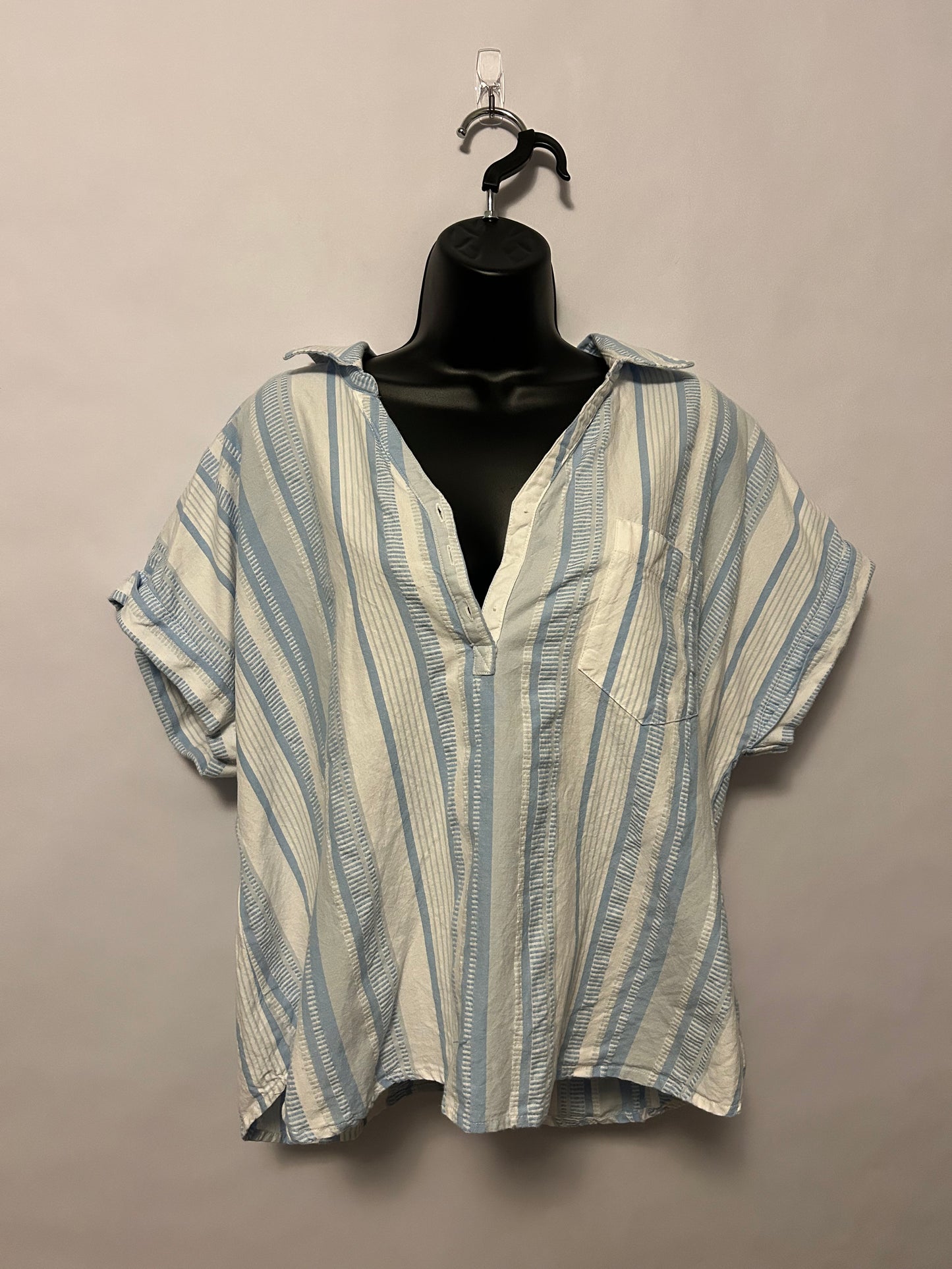 Blue & White Striped T-Shirt XL