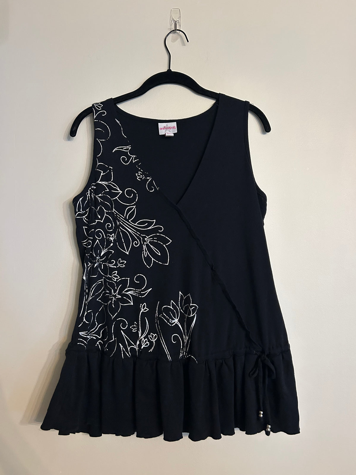 Vintage Y2K One Step Up Wrap Tank Top 1X