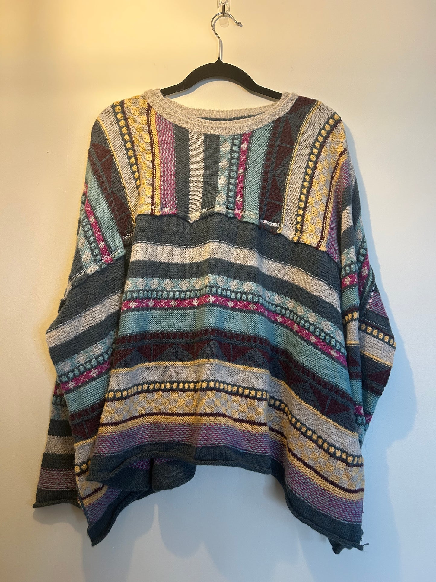 Easel Boho Oversized Sweater S